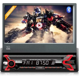 Audiocore AC9100 Digital Car Radio Black, Red