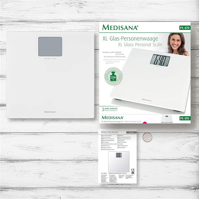 Medisana PS 470 Pèse-personne électronique Rectangle Blanc