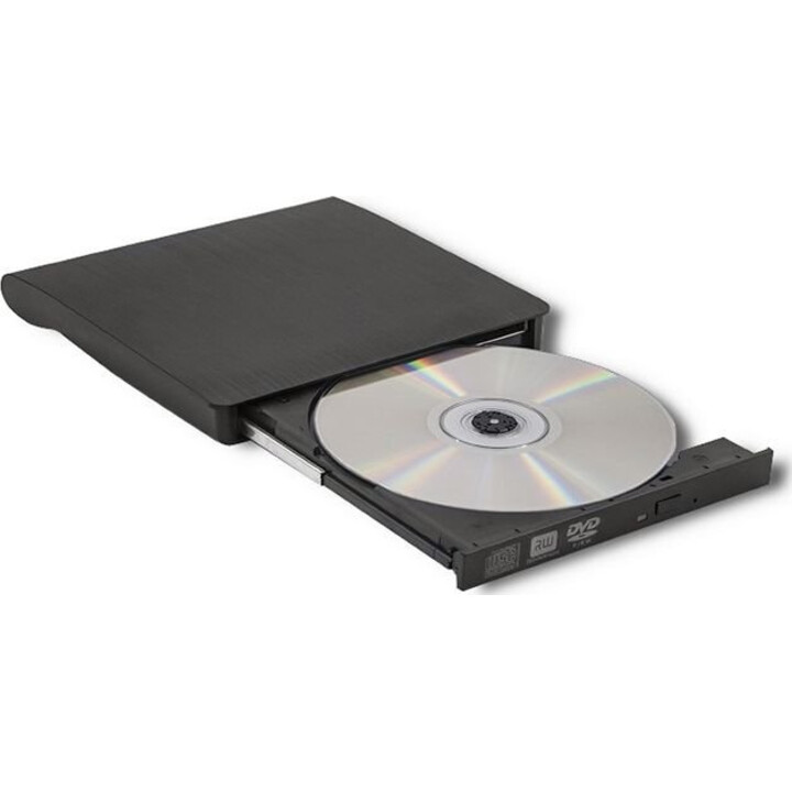 Qoltec 51857 Grabador de DVD-RW externo | USB 3: 0 | Negro