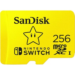 SanDisk SDSQXAO-256G-GNCZN Micro SD pour Nintendo Switch - 100 Mo/s - 256 Go
