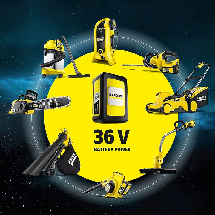 Kärcher Power 36/25 Aspirapolvere cilindrico Set batteria e caricabatterie