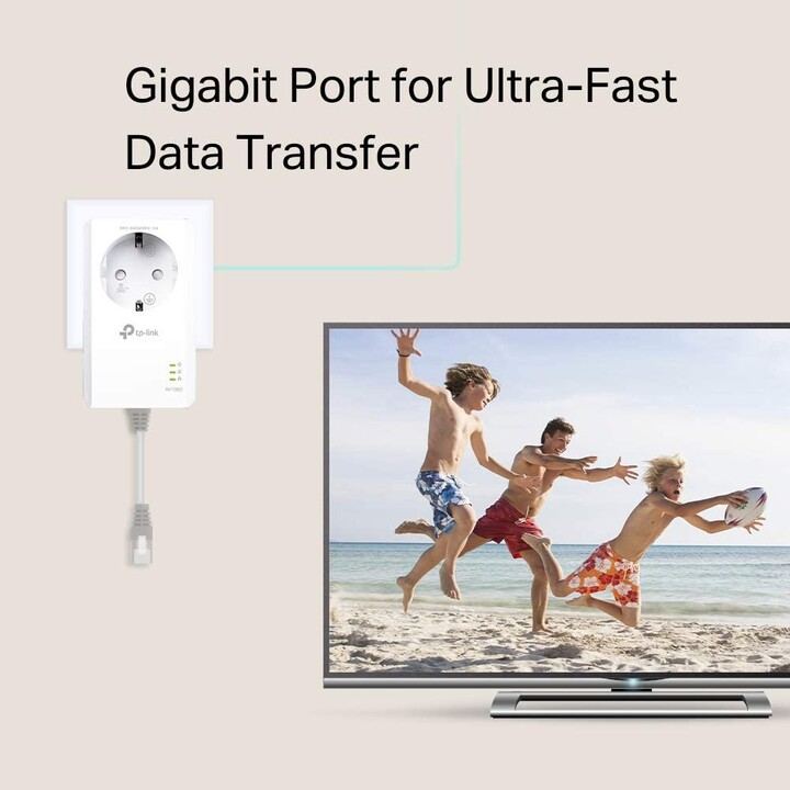 Adattatore Plc TpD-Link Pa7017 Powerline Passthrough 1000Mbps