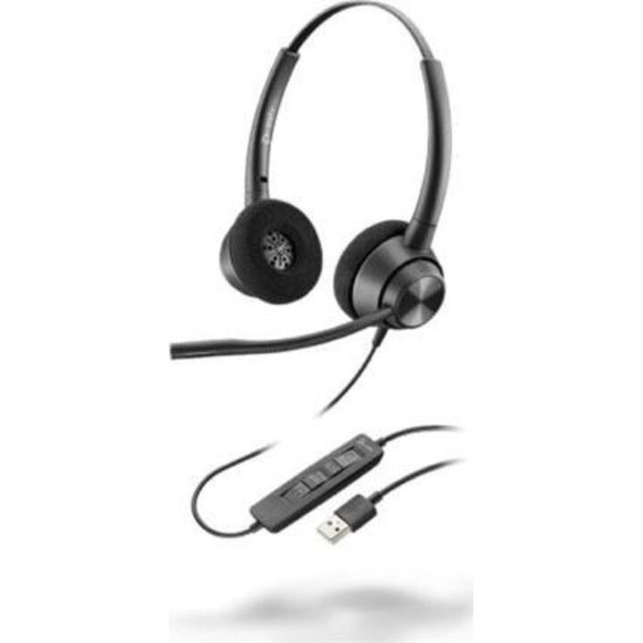 HEADPHONE + MIC POLY ENCOREPRO 320 BLACK USB