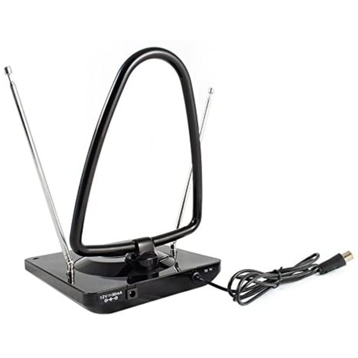 Maclean MCTV-963 High Gain Indoor Aerial Antenna Low Noise Digital Analog Freeview FM DVB Strongt 45dB