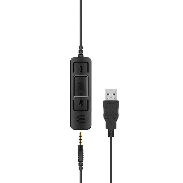 EPOS | SENNHEISER IMPACT SC 75 USB MS Kopfhörer Kopfband 3.5 mm connector USB Typ-A Schwarz