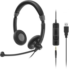 EPOS | SENNHEISER IMPACT SC 75 USB MS Kopfhörer Kopfband 3.5 mm connector USB Typ-A Schwarz