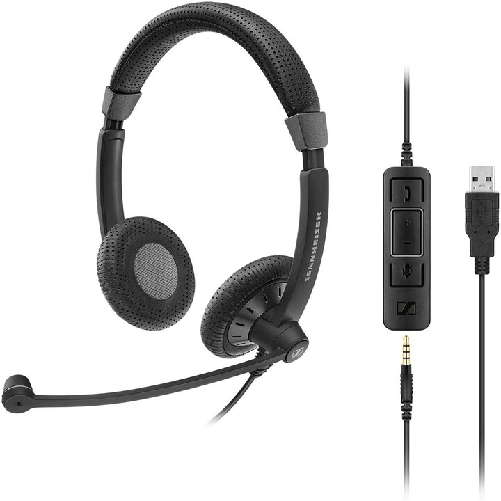 EPOS | SENNHEISER IMPACT SC 75 USB MS Kopfhörer Kopfband 3.5 mm connector USB Typ-A Schwarz