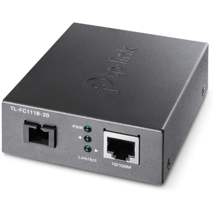 Convertitore multimediale TP-LINK TL-FC111B-20 100 Mbit/s Monomodale Nero