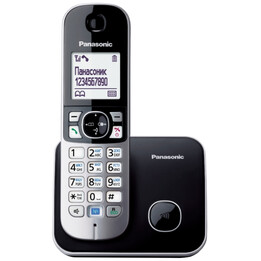 Identificador de chamadas do telefone Panasonic KX-TG6811 DECT preto