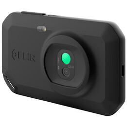 FLIR C3-X Wärmebildkamera Schwarz 1800 mAh Vanadium Oxide Uncooled Focal Plane Arrays Eingebaute Anzeige 128 x 96 Pixel LCD 64