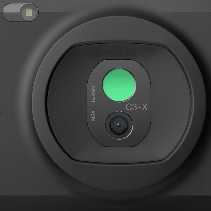 FLIR C3-X thermal camera Black 1800 mAh Vanadium Oxide Uncooled Focal Plane Arrays Built-in screen 128 x 96 Pixels LCD 64