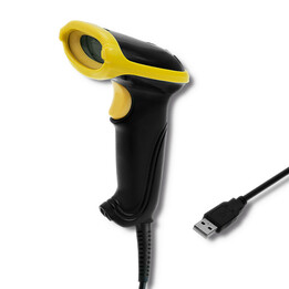 Qoltec 50867 1D Laser Reader | 2D | USB | Black