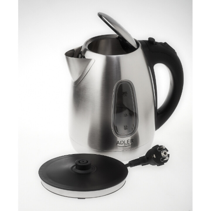 Adler AD 1223 tetera eléctrica 1,7 L Negro, Acero inoxidable 2200 W