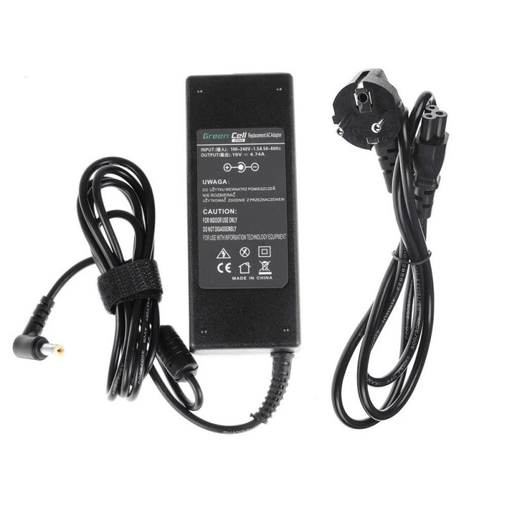 Green Cell AD02P 90 W Indoor Power Inverter and Adapter Black