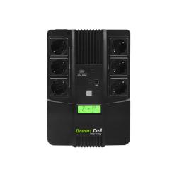Green Cell AiO 800VA LCD Línea interactiva 480 W 6 salidas AC - Imagen 1