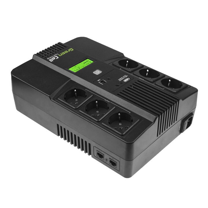 Green Cell AiO 800VA LCD Línea interactiva 480 W 6 salidas AC