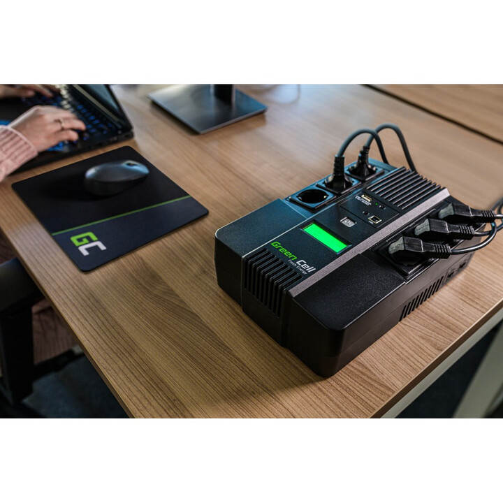 Green Cell AiO 800VA LCD Línea interactiva 480 W 6 salidas AC