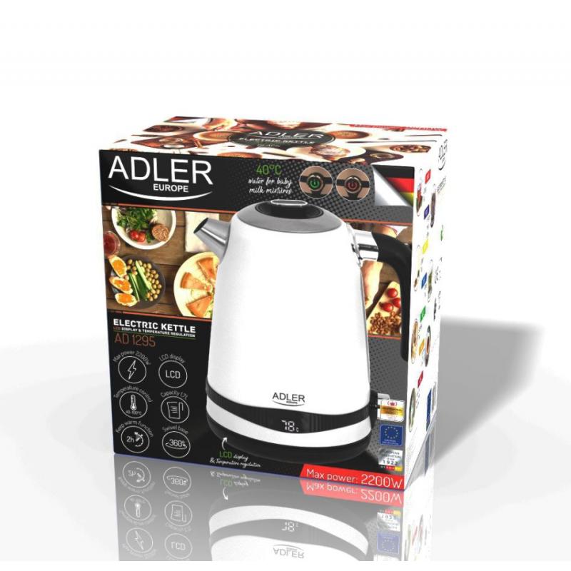 Adler AD 1295w Electric kettle 1.7 l White - Imagen 5