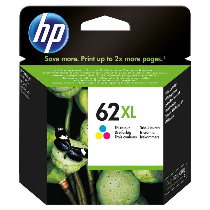 Cartucho COR HP N º 62XL -
