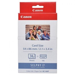 Canon Kc-36Ip Inchiostro Cartuccia Multipack Colore + Foto Carta 54X86Mm - 36 Fogli - Compatibilità In Base Alle Caratteristiche