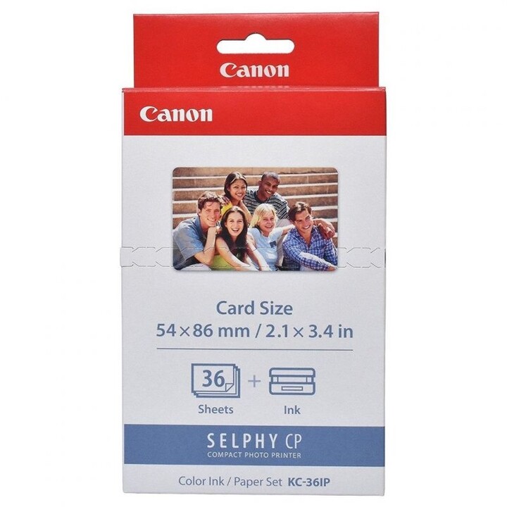 Cartucho de Tinta Original Canon KC-36IP Multipack/ Tricolor + Papel Fotográfico