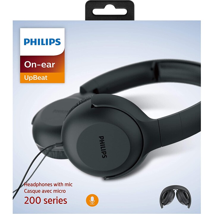 AURICULAR PHILIPS TAUH201 DIADEMA CON MICRO NEGRO