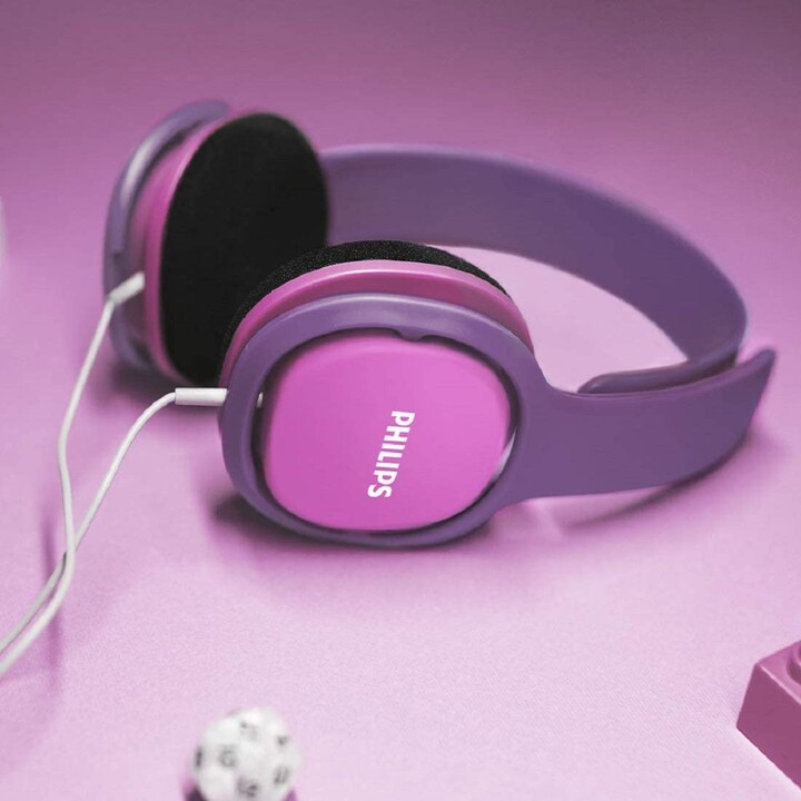 PHILIPS HEADPHONE SHK2000 KIDS PINK