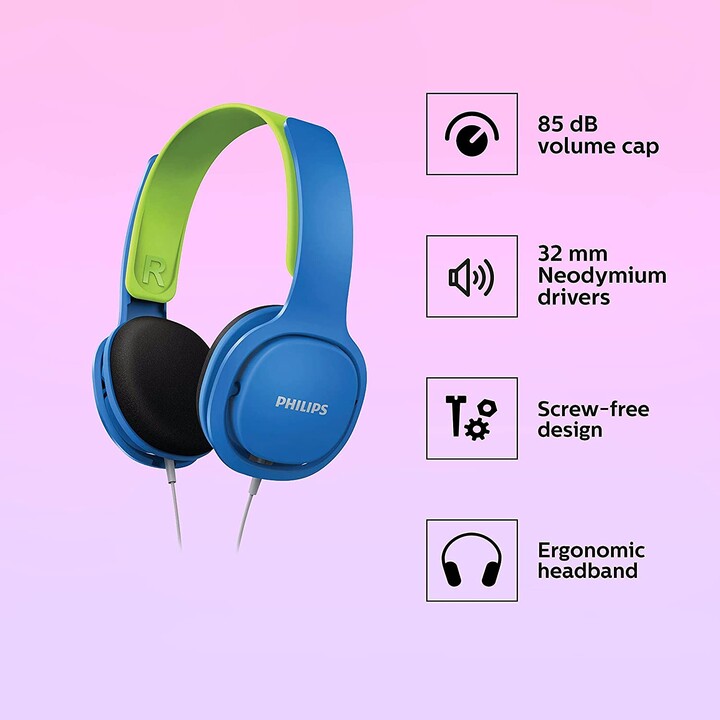 PHILIPS HEADPHONE SHK2000 KIDS BLUE