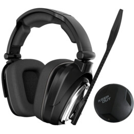 KEEP-OUT HXAIR BLACK 7.1 WIRELESS HEADPHONE