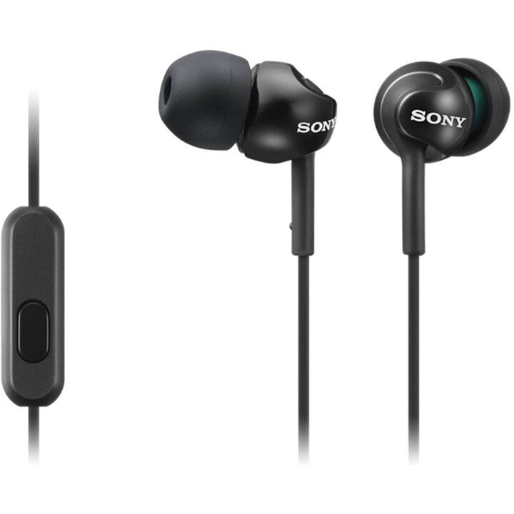 HEADPHONE SONY EX110AP ANDROID BLACK WITH MICRO