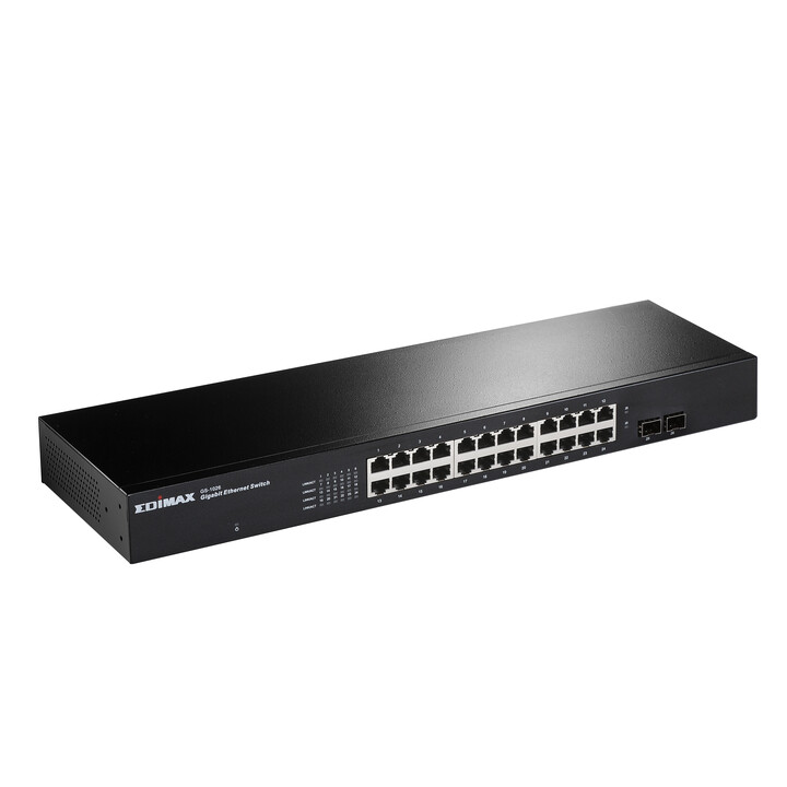 Edimax 24-Port Gigabit with 2 SFP Slots Rack-mount Switch