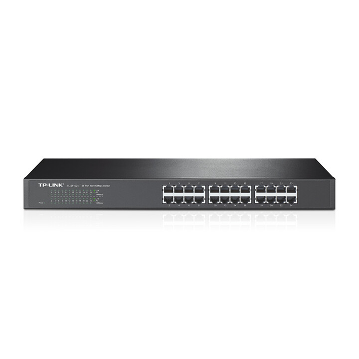 TP-LINK TL-SF1024 Fast Ethernet non gestito (10/100) Nero