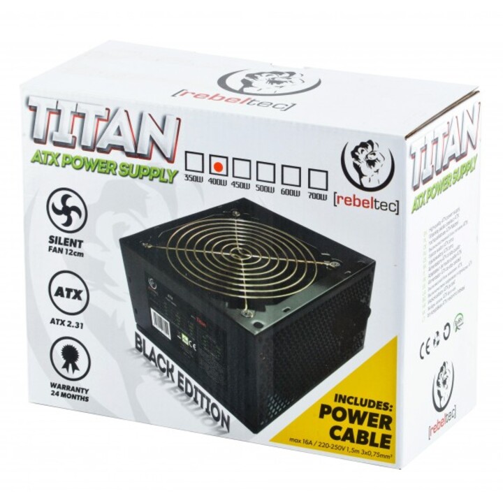 Alimentation Rebeltec TITAN 600 ATX ver. 2,31