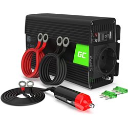 Green Cell INV05DE adaptateur de puissance & onduleur Auto 300 W Noir