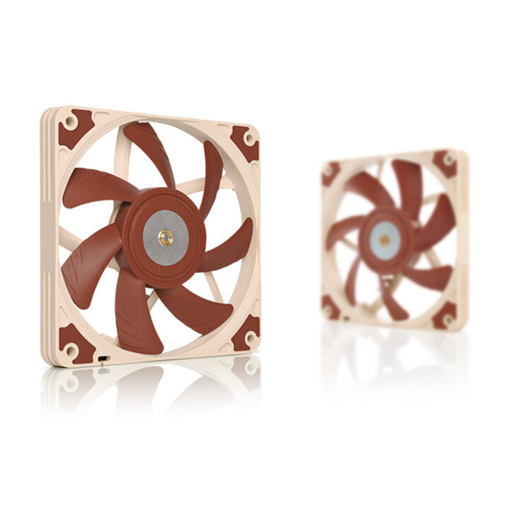 Noctua NF-A12x15 FLX Carcasa del ordenador Ventilador 12 cm Beige, Marrón
