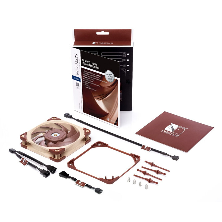 Noctua NF-A12x25 Carcasa del ordenador Ventilador 12 cm Beige, Marrón
