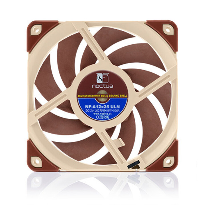 Noctua NF A12x25 ULN Carcasa del ordenador Ventilador 12 cm Beige, Rojo
