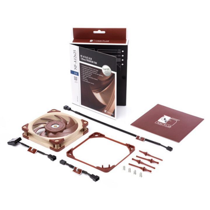 Noctua NF A12x25 ULN Carcasa del ordenador Ventilador 12 cm Beige, Rojo