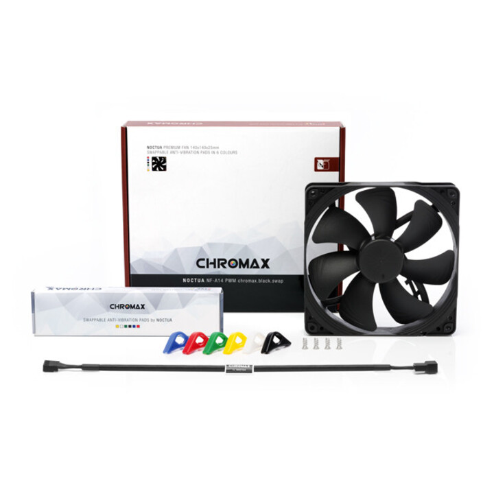 Noctua NF-A14 PWM chromax.negro.swap Carcasa del ordenador Ventilador 14 cm Negro