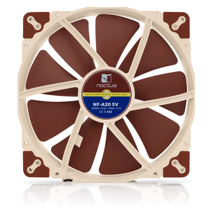 Noctua NF-A20 Computer case Fan 20 cm Beige,Brown