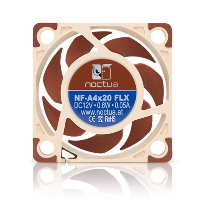 Noctua NF-A4x20 FLX Carcasa del ordenador Ventilador 4 cm Beige, Marrón