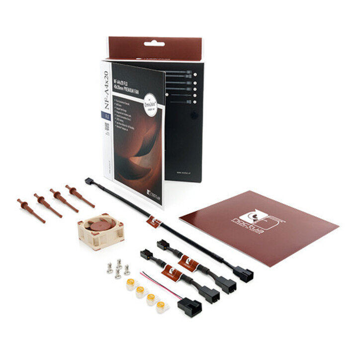 Noctua NF-A4x20 FLX Carcasa del ordenador Ventilador 4 cm Beige, Marrón