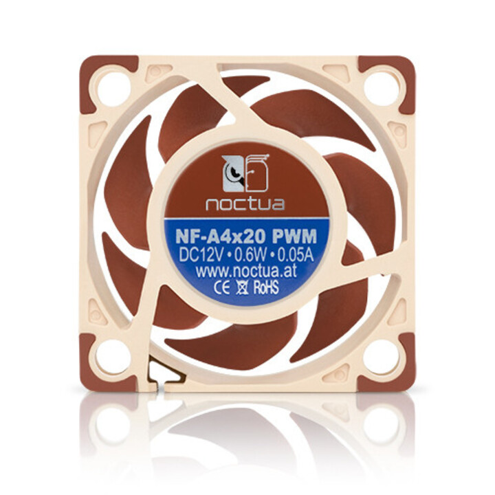 Noctua NF-A4x20 PWM Carcasa del ordenador Ventilador 4 cm Beige, Marrón