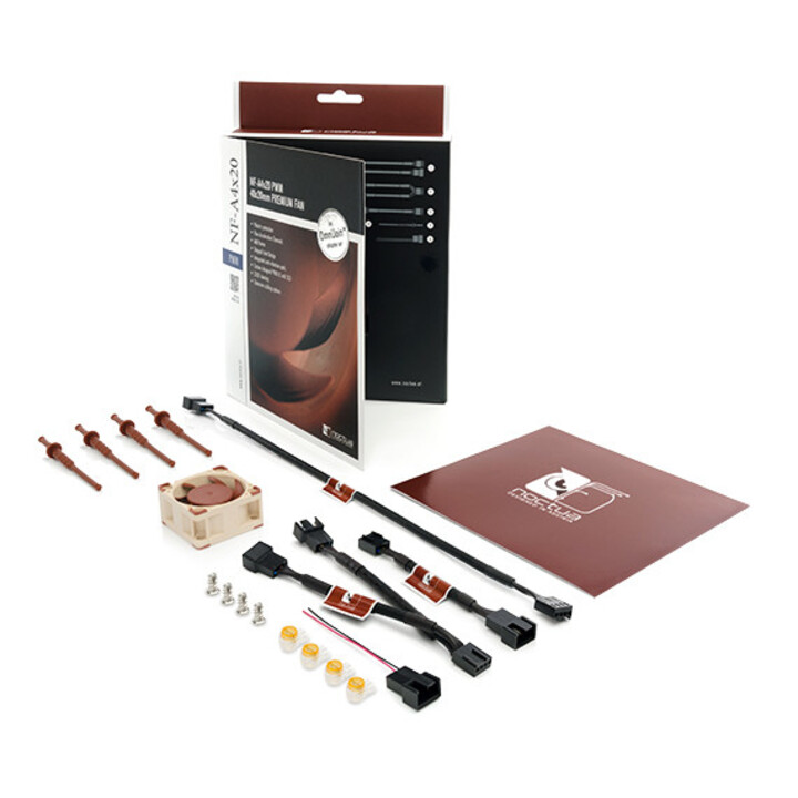 Noctua NF-A4x20 PWM Carcasa del ordenador Ventilador 4 cm Beige, Marrón