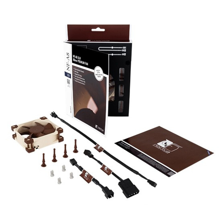 Noctua NF-A8 ULN système de refroidissement d’ordinateur Boitier PC Ventilateur 8 cm Beige, Marron
