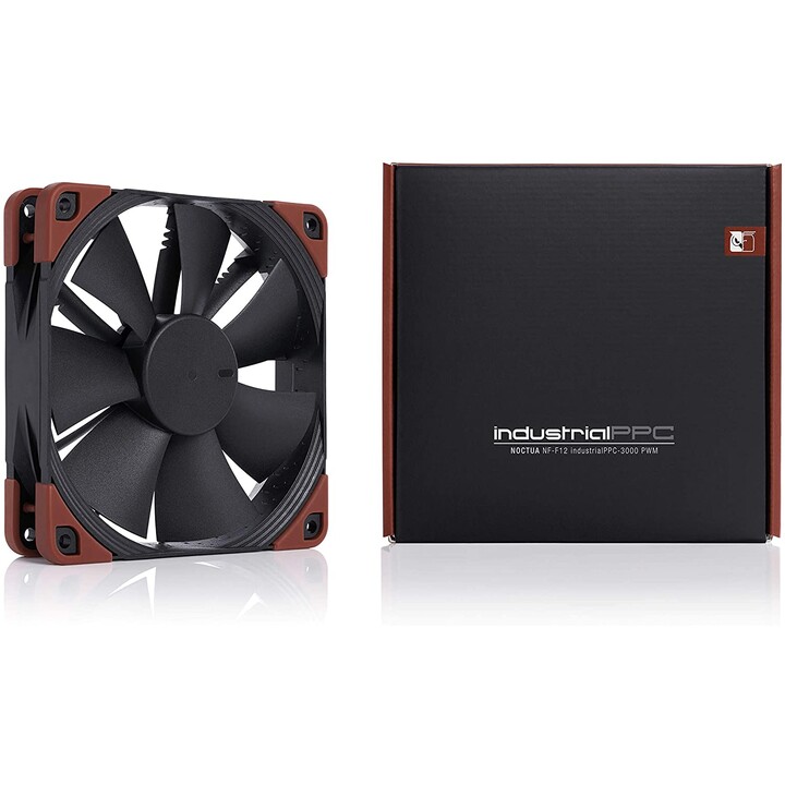 Noctua NF-F12 industrialPPC-3000 PWM Carcasa del ordenador Ventilador 12 cm Negro, Marrón