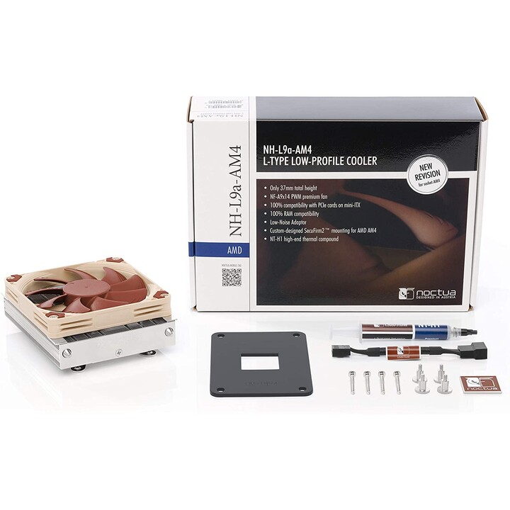 Noctua NH-L9a-AM4 Procesador Enfriador 9,2 cm Beige, Níquel