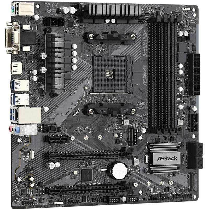 ASROCK B450M PRO4 R2.0 (AM4)