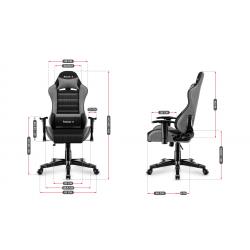 Silla gaming para niños Huzaro HZ-Ranger 6.0 Grey Mesh, gris y negro - Imagen 1