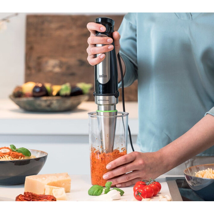 Braun mq 7035x 0,6 l frullatore a immersione 1000 w nero, acciaio satinato